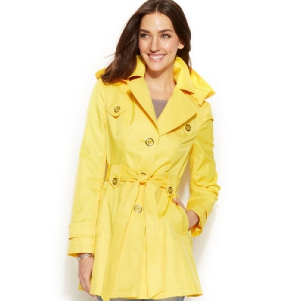 Via Spiga Sunny Yellow Trench Coat
